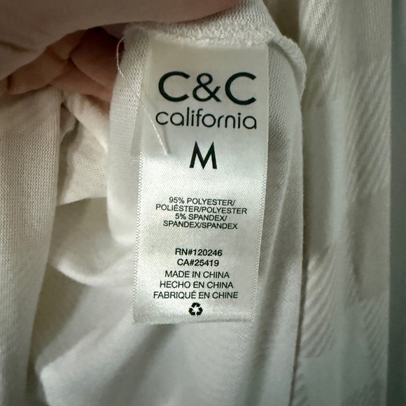 C&C California beige and white Checkered Shirt NWT - Picture 4 of 6